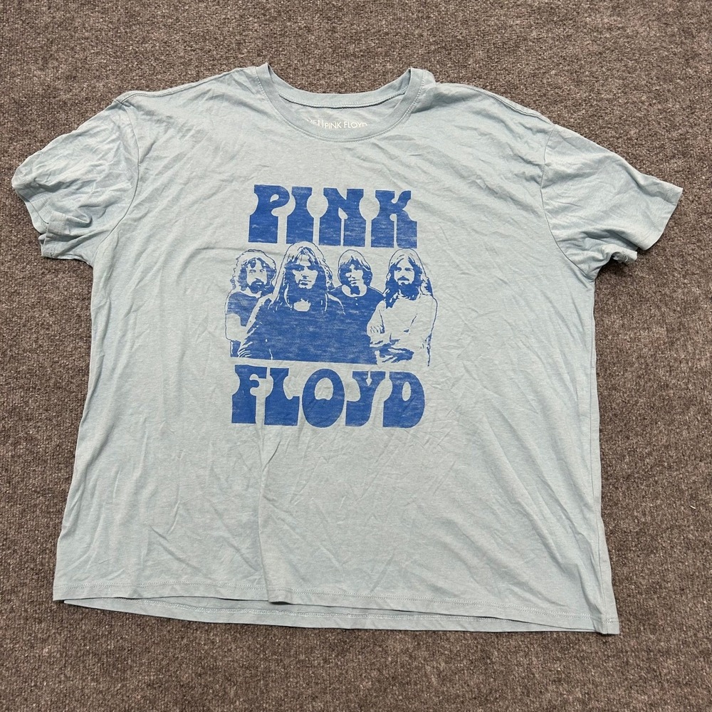 Time and Tru T-Shirt Womens XXXL Blue Pink Floyd Band Graphic Short Sleeve Tee